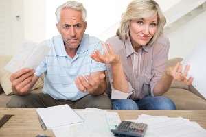 Mature couple curious about bills